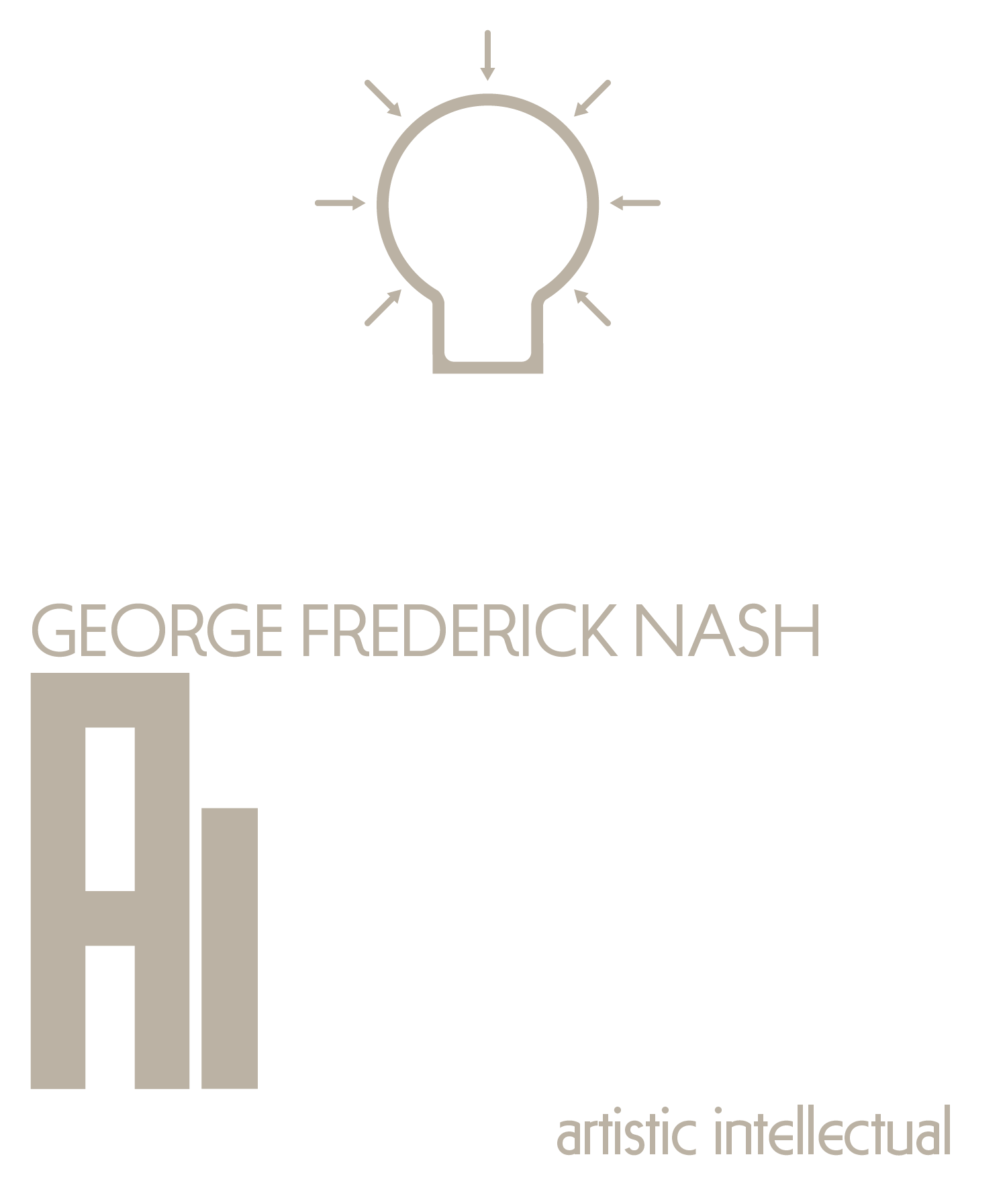 George Frederick Nash A.K.A. AiFred, Artistic Intellectual logo